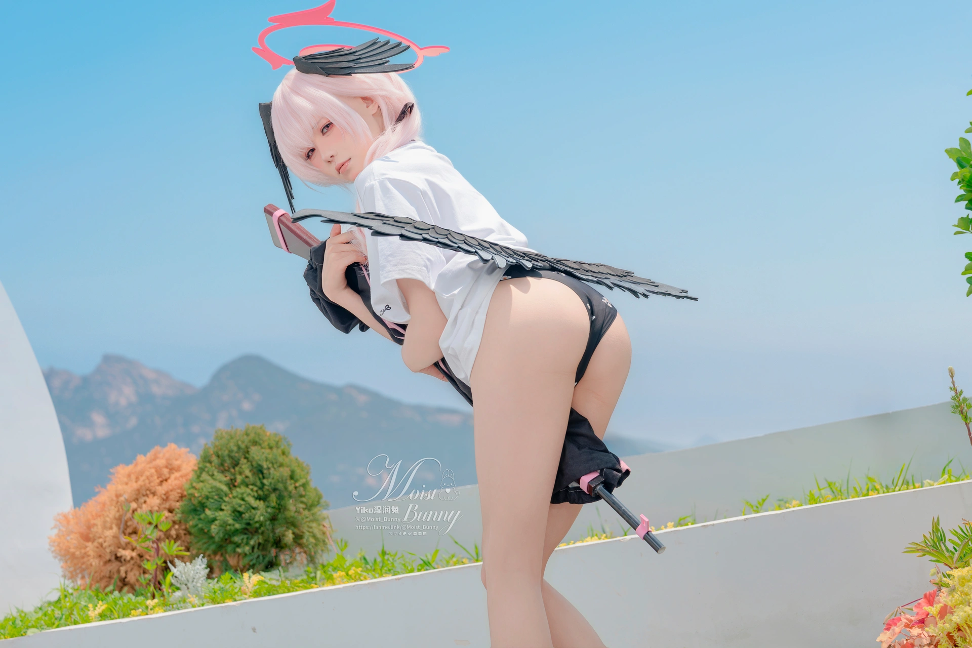 咬一口兔娘(Yiko湿润兔) – NO.242 2025年08月作品『下江小春 泳装』Honey 3