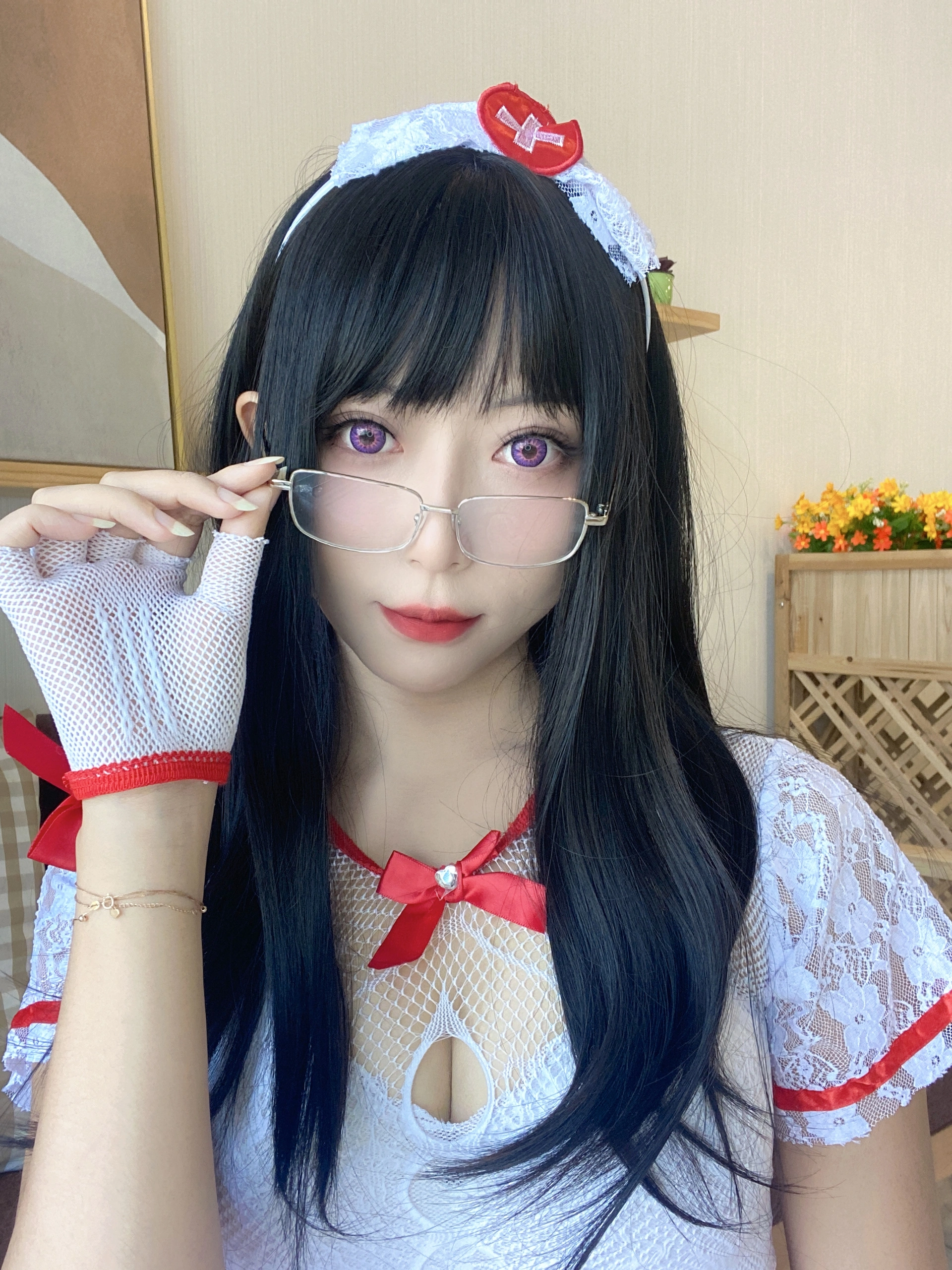 Money冷冷 – NO.051 白网护士套 2