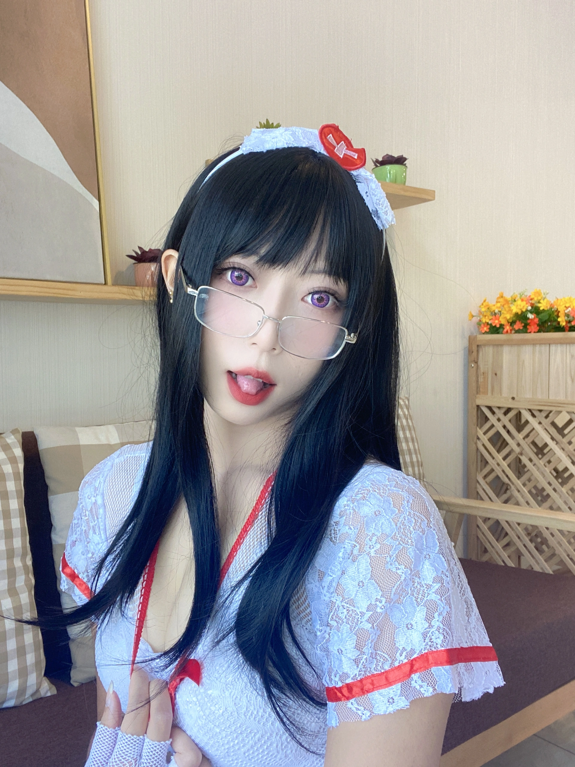 Money冷冷 – NO.051 白网护士套 3